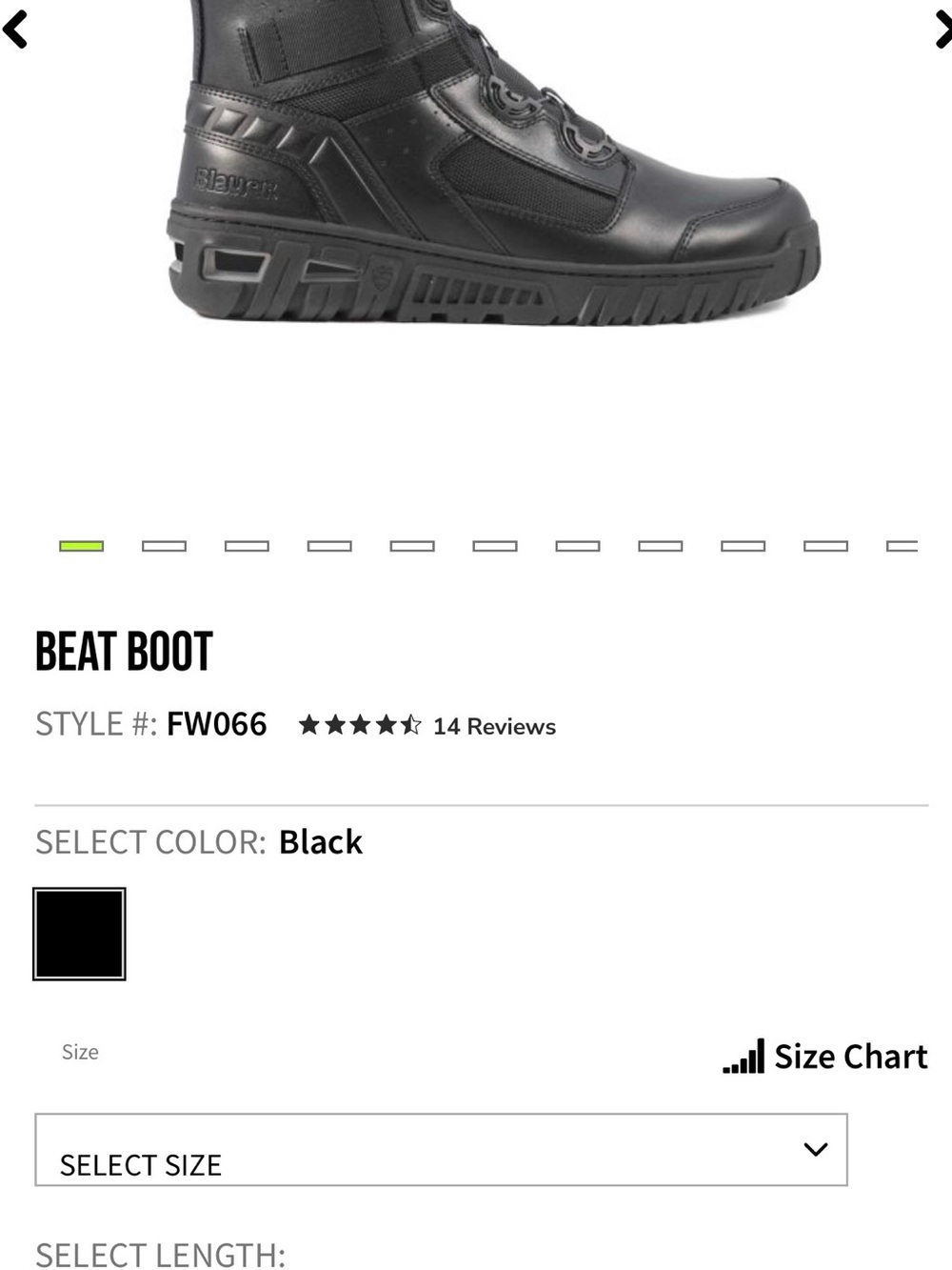 Blauer Beat Boot in Black